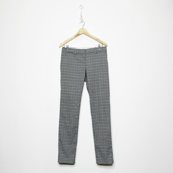 A.L.C. Houndstooth plaid skinny cropped pants wool blend mid rise WOMENS 6 - Picture 1 of 7
